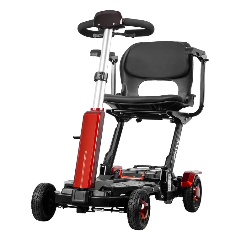 Auto Foldable Mobility Scooter - Portable, 4 Wheel Electric Travel Scooter