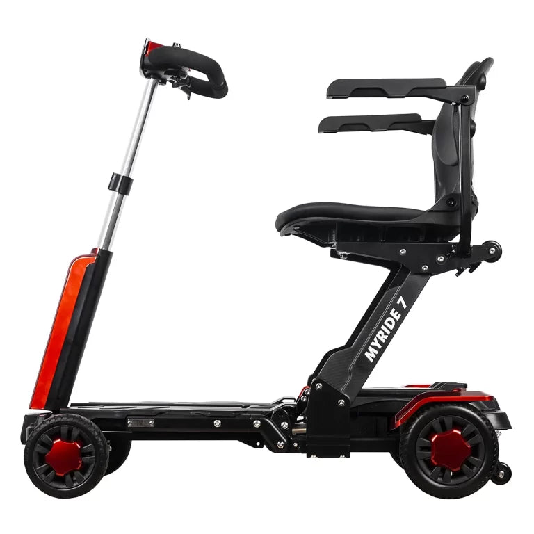 Auto Foldable Mobility Scooter - Portable, 4 Wheel Electric Travel Scooter