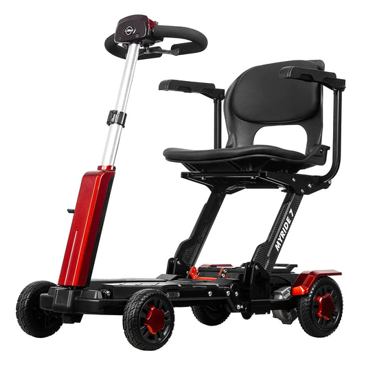 MyRide 7 Auto Foldable Mobility Scooter - Portable, 4 Wheel Electric Travel Scooter