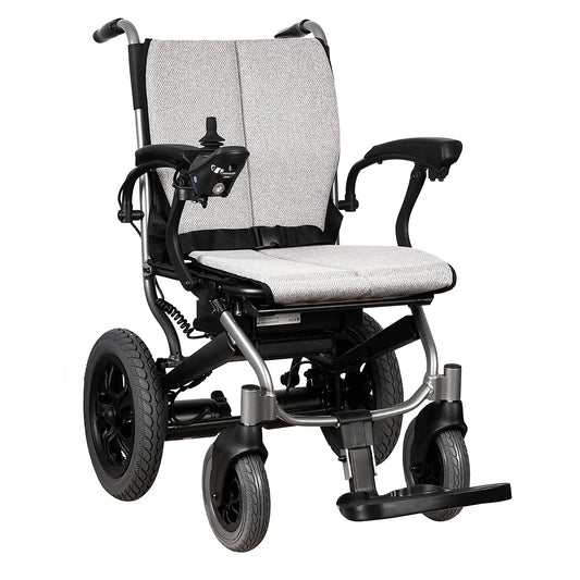 MyRide In Style Folding Electric Wheelchair, Lightweight Aluminium Mobility Aid, 20km Range, 6km/h Speed, TGA Certified
