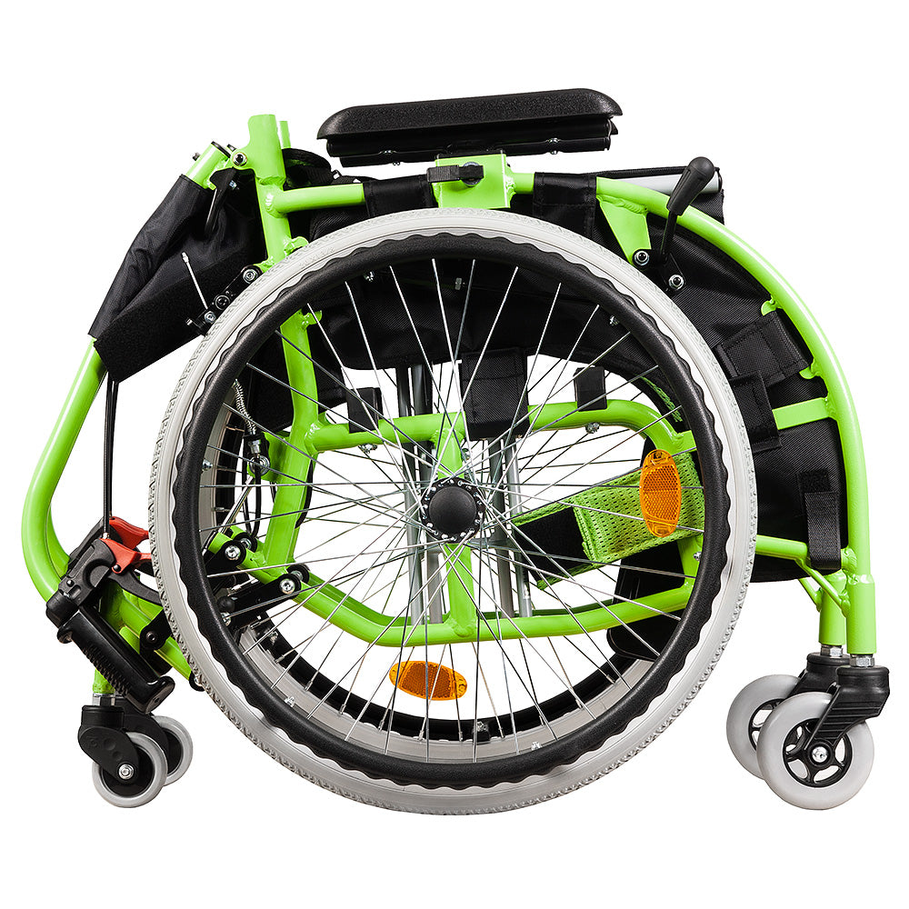 Kids Paediatric Wheelchair - Lightweight Aluminium, Foldable & Adjustable, TGA Certified