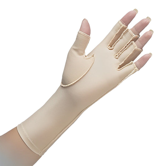 Norco 3/4 Finger Edema Gloves - Over Wrist - Soothing Compression for Arthritis & Swelling Relief (15-25mmHg)