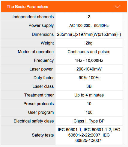 Nu-Tek Laser Therapy Unit