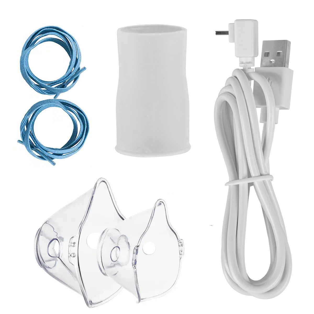 Portable Ultrasonic Mesh Nebuliser for Asthma and Respiratory Care - Quiet, Travel-Ready Device with USB Rechargeable Battery