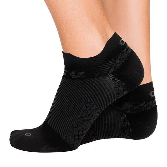 OrthoSleeve FS4 Orthotic Sock - No Show, Plantar Fasciitis Relief and Compression Support