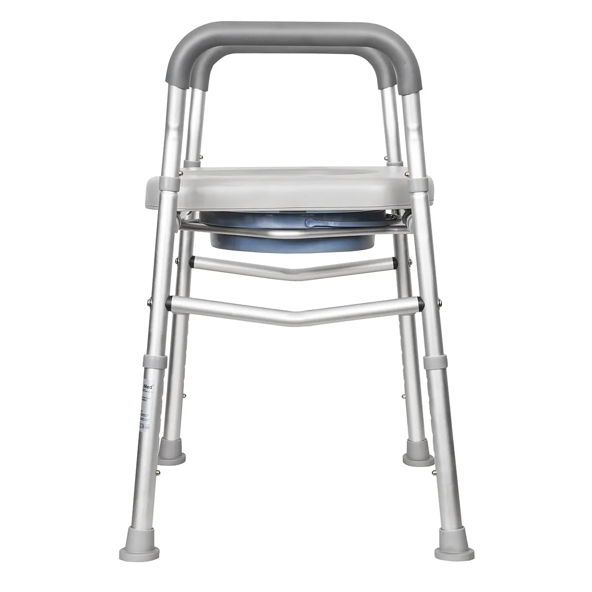 Over Toilet Aid with Cushioned Soft Seat - Adjustable Height & Sturdy Support for Elderly and Disabled, 130kg Capacity