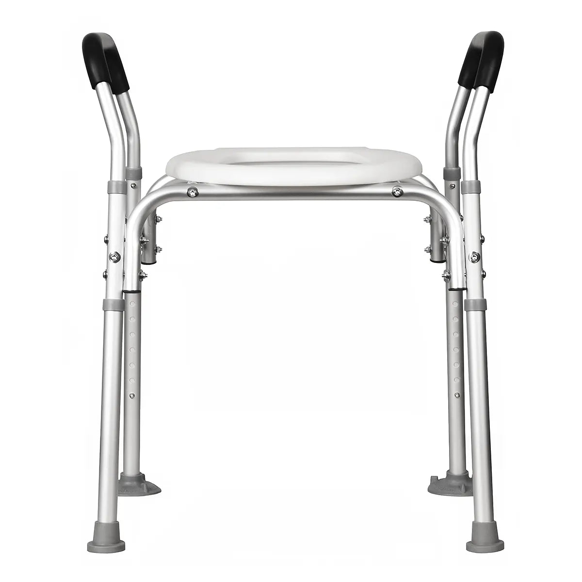 Adjustable Over Toilet Support Frame with Safety Rail, 125kg Capacity, for Elderly and Disabled