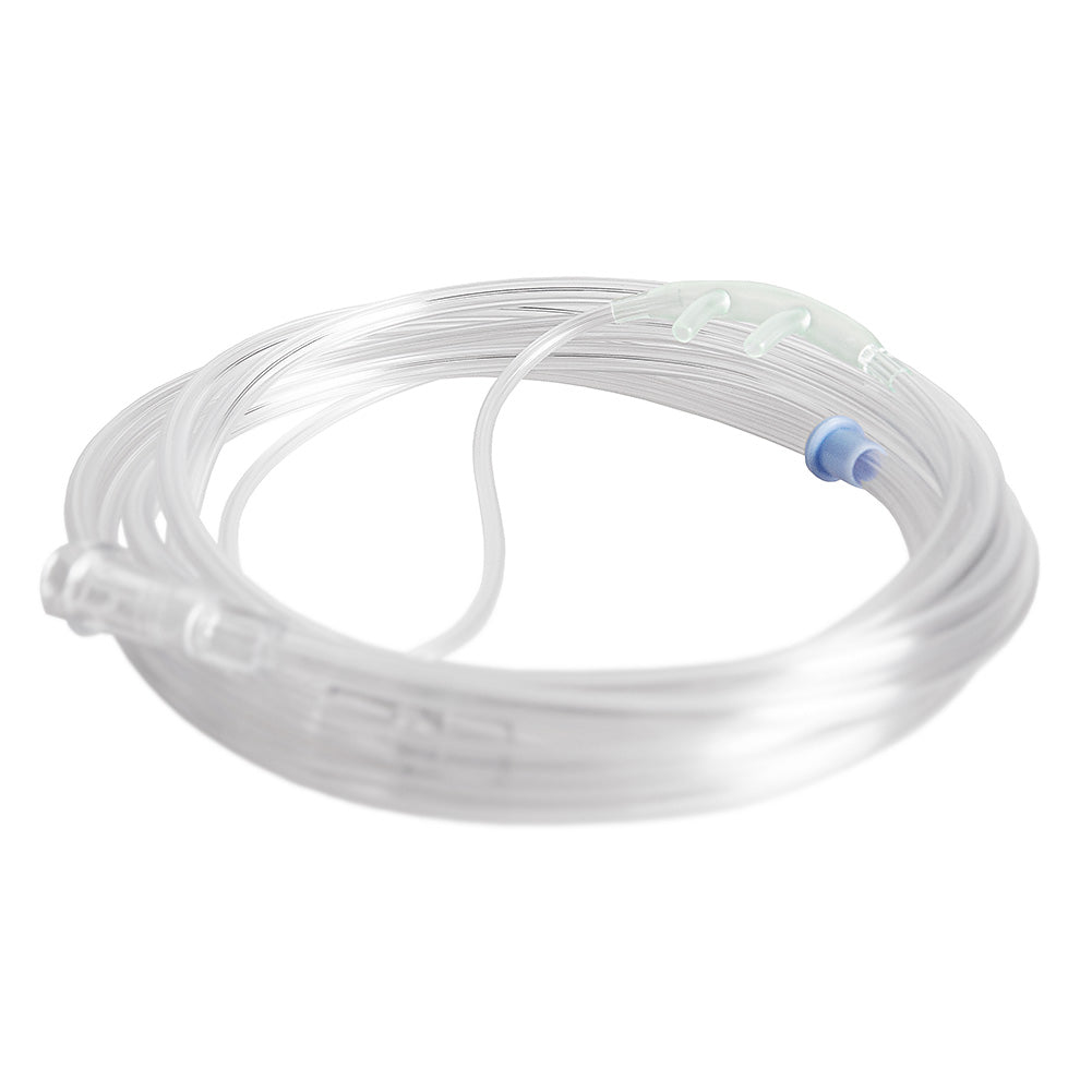 Oxygen nasal cannula — adult size, soft flexible tubing