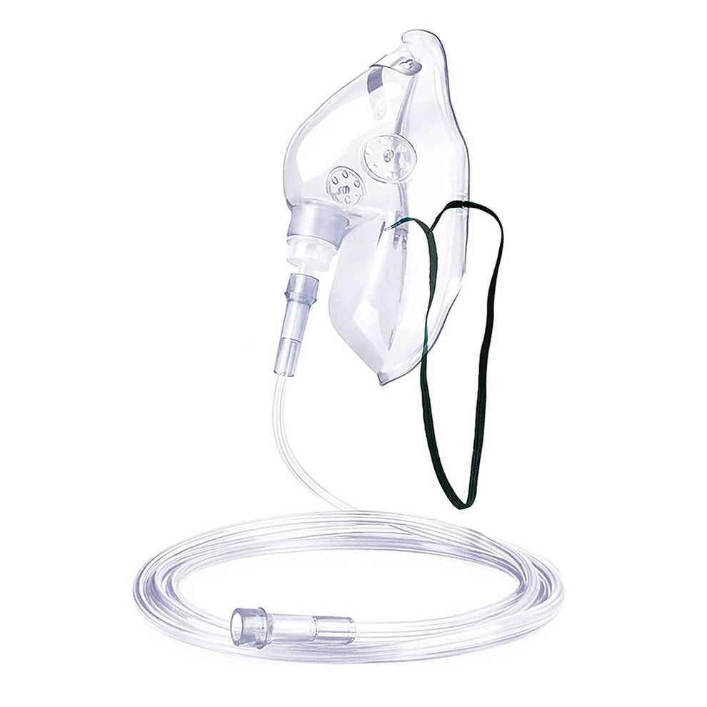 O2 Mask With Holes Adult Oxygen Mask with 2m Tubing, Adjustable for Comfort, Essential Me ...
