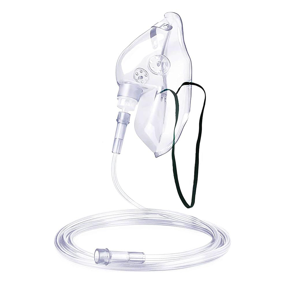 Adult Oxygen Mask with 2m Tubing, Adjustable for Comfort, Essential Medical Supply
