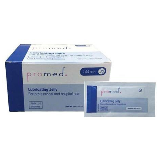Promed Lubricating Gel 144 Pack - Clear, Long-Lasting Lubrication, Ideal for Sensitive Skin, Perfect for Personal and Medical Use
