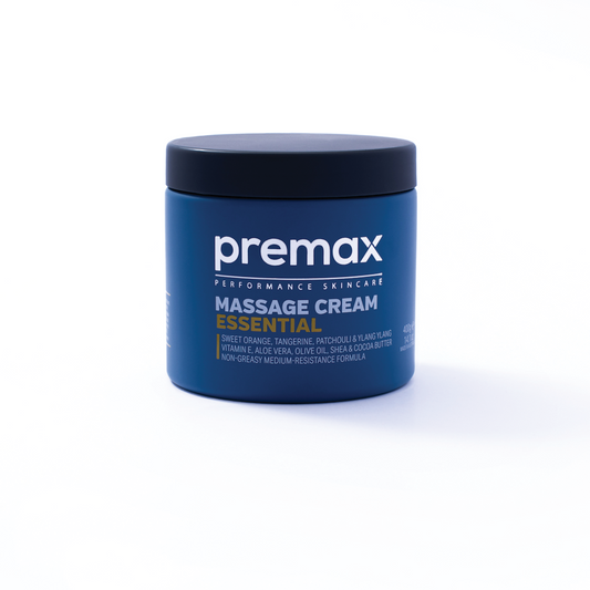 Premax Essential Massage Cream – Shea Butter, Aloe & Citrus Scent – 400g Australian-Made