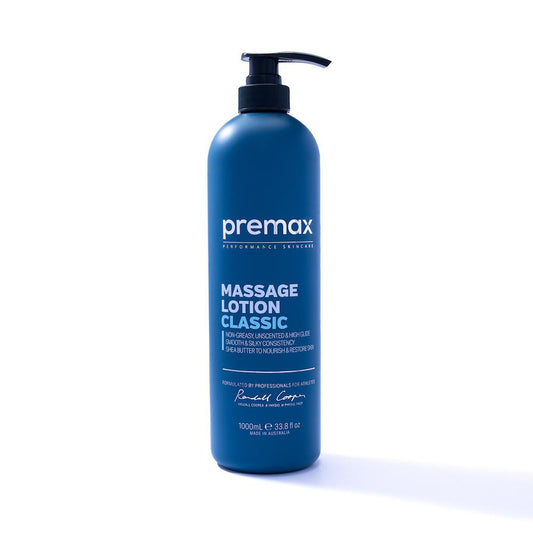 Premax Lotion Classic 1L Pump Bottle for Silky Smooth Skin | Shea Butter & Almond Oil