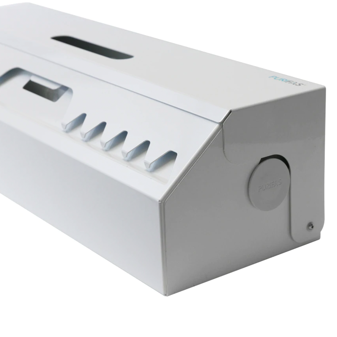 Purifas BodyShield Dispenser – Wall-Mountable Powder-Coated Steel Holder for 72cm & 100cm Rolls