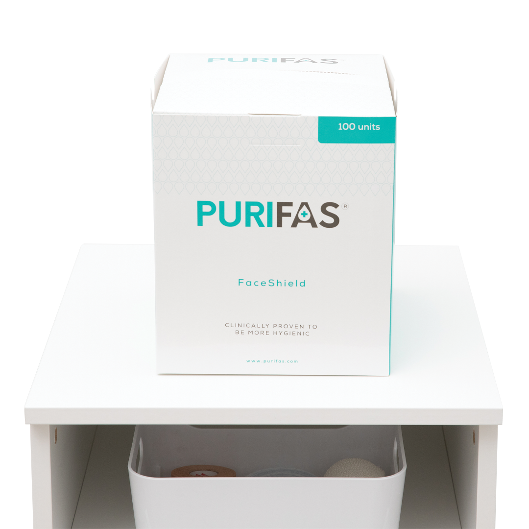 Purifas FaceShield™ – Box of 100 Disposable Face Cradle Covers, 100% Face Hole Coverage, Soft & Recyclable, Ideal for Massage & Therapy Beds