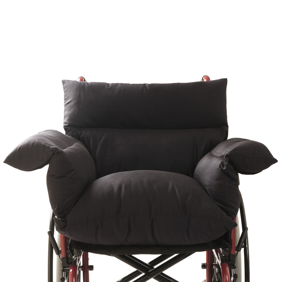 Premium Padded Wheelchair Cushion with Back & Arm Support - Comfort & Heat Retention