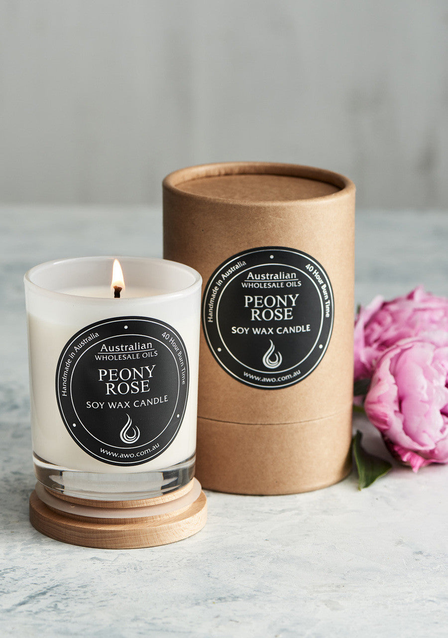 Peony Rose Scented Soy Candle