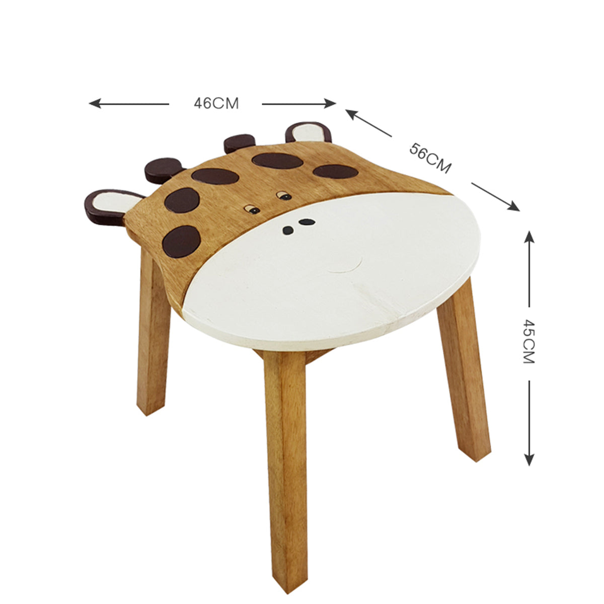 Giraffe Kids Table & Chairs Set – Handmade Solid Hardwood
