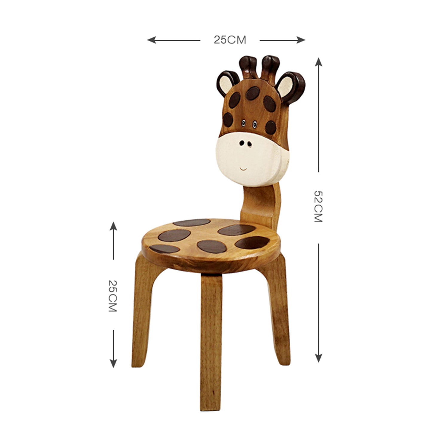 Kids Animal Chair Giraffe Design – Handmade Solid Hardwood