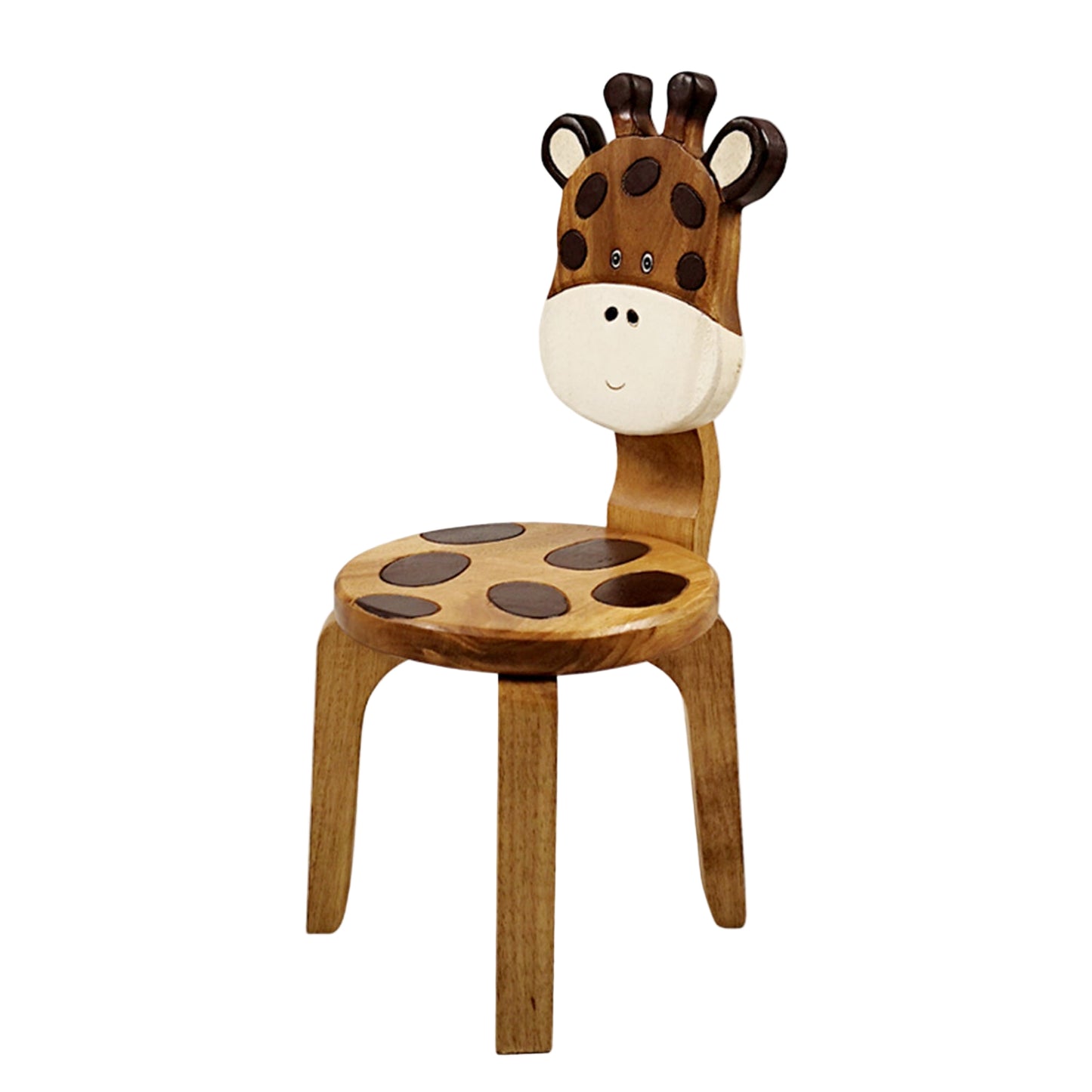 Kids Animal Chair Giraffe Design – Handmade Solid Hardwood