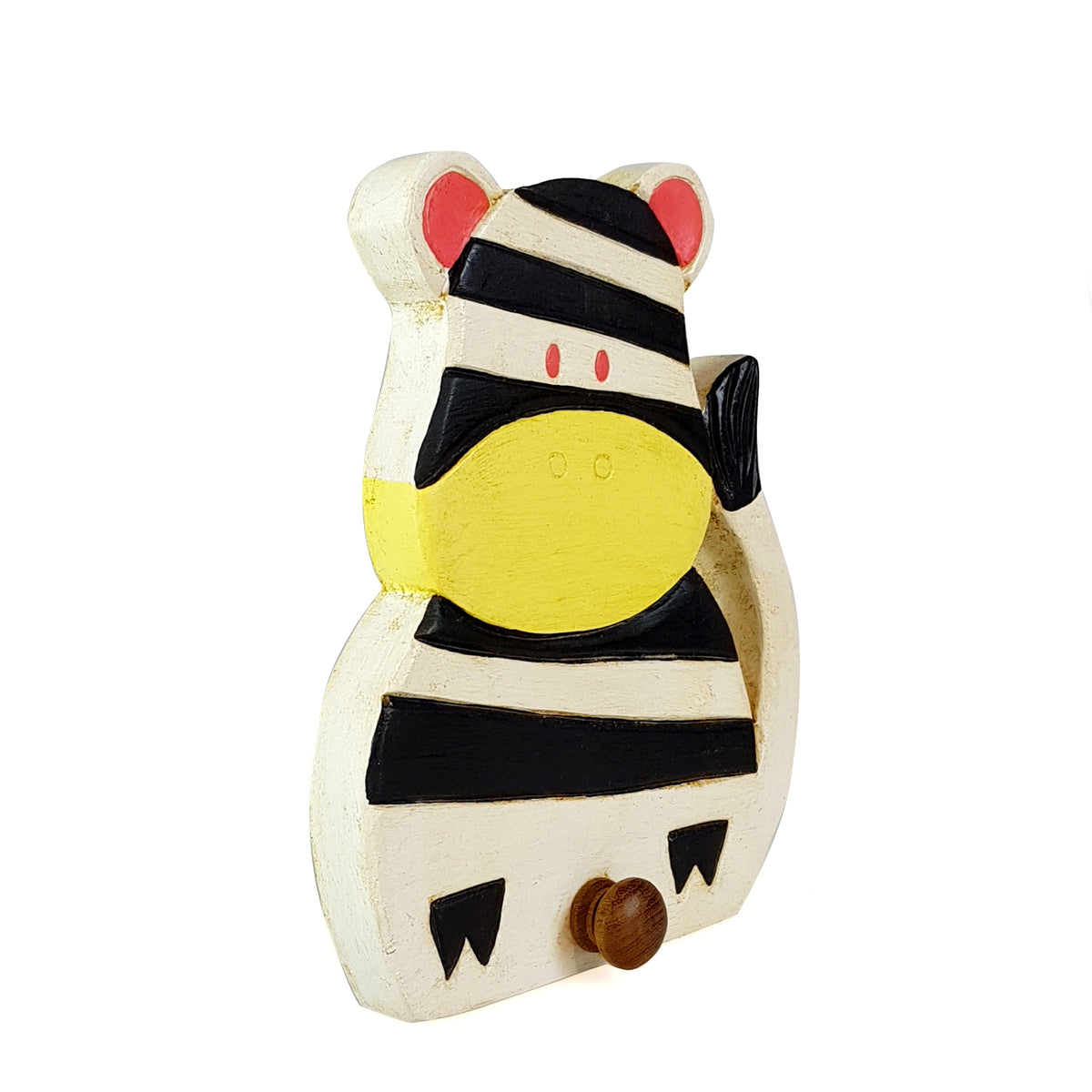 Handmade Wooden Animal Wall Hook – Monkey Pod Wood