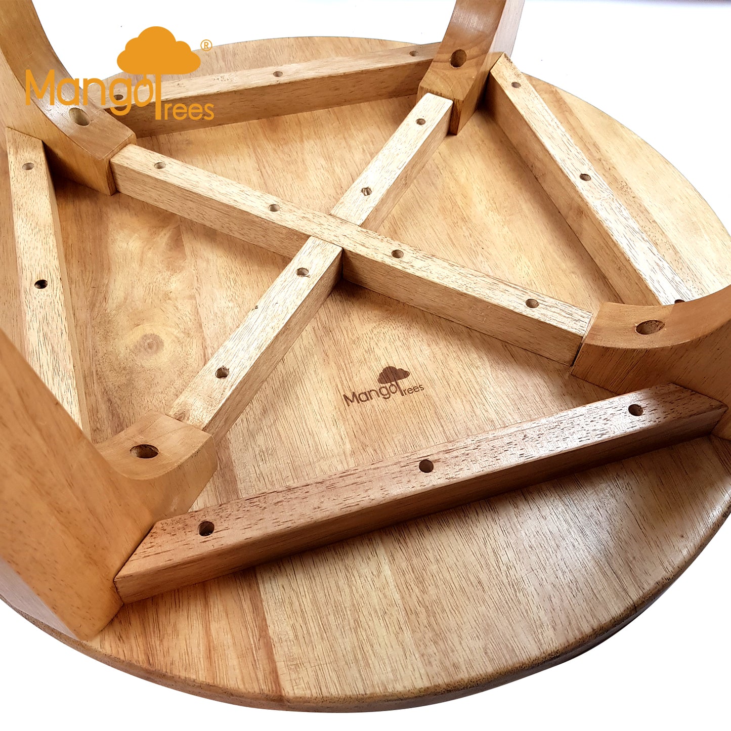 Kids Wooden Table – Animal Tails Design - Handmade Solid Hardwood