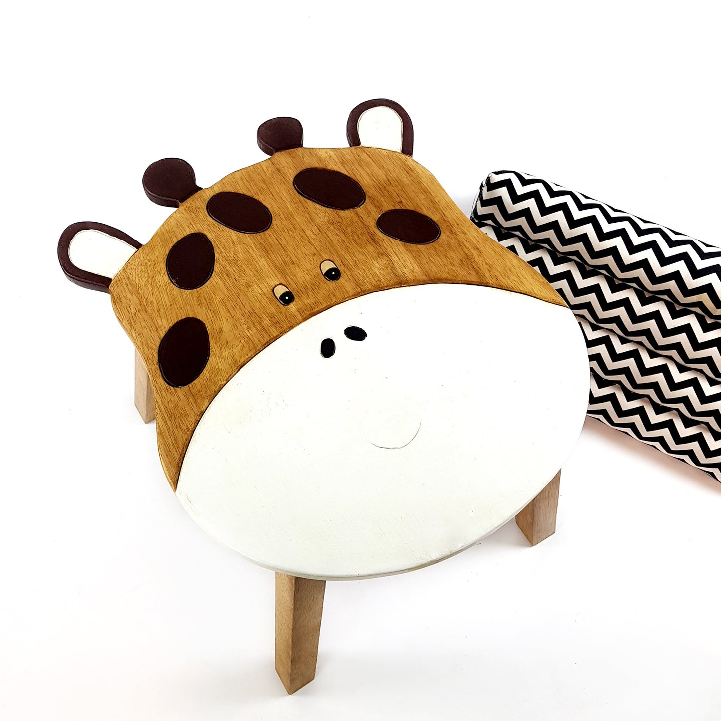 Kids Wooden Table – Giraffe Design - Handmade Solid Hardwood