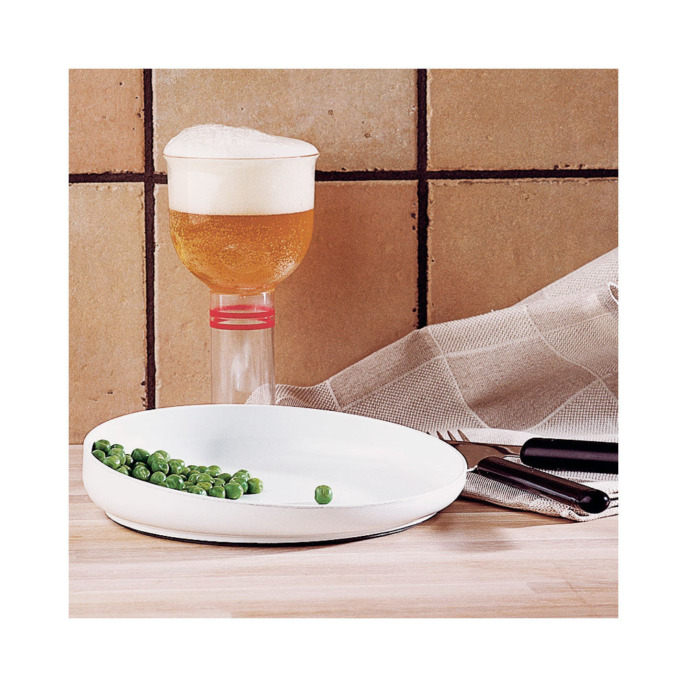 Raised Edge Plate for Easier Dining in Hospital, Care and Home