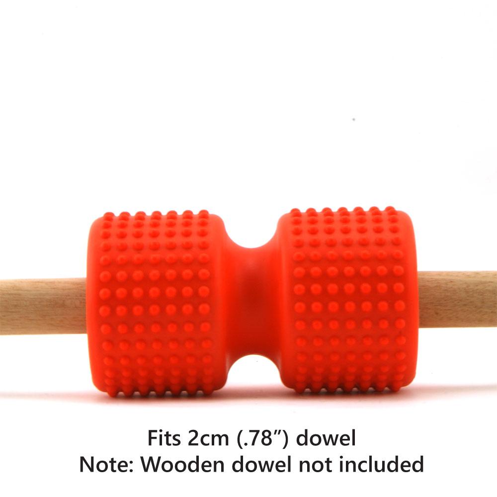 Lockeroom Posture Pro Thoracic Mobility Roller - Orange Deep Tissue Massager for Upper Back, Neck & Spine Relief