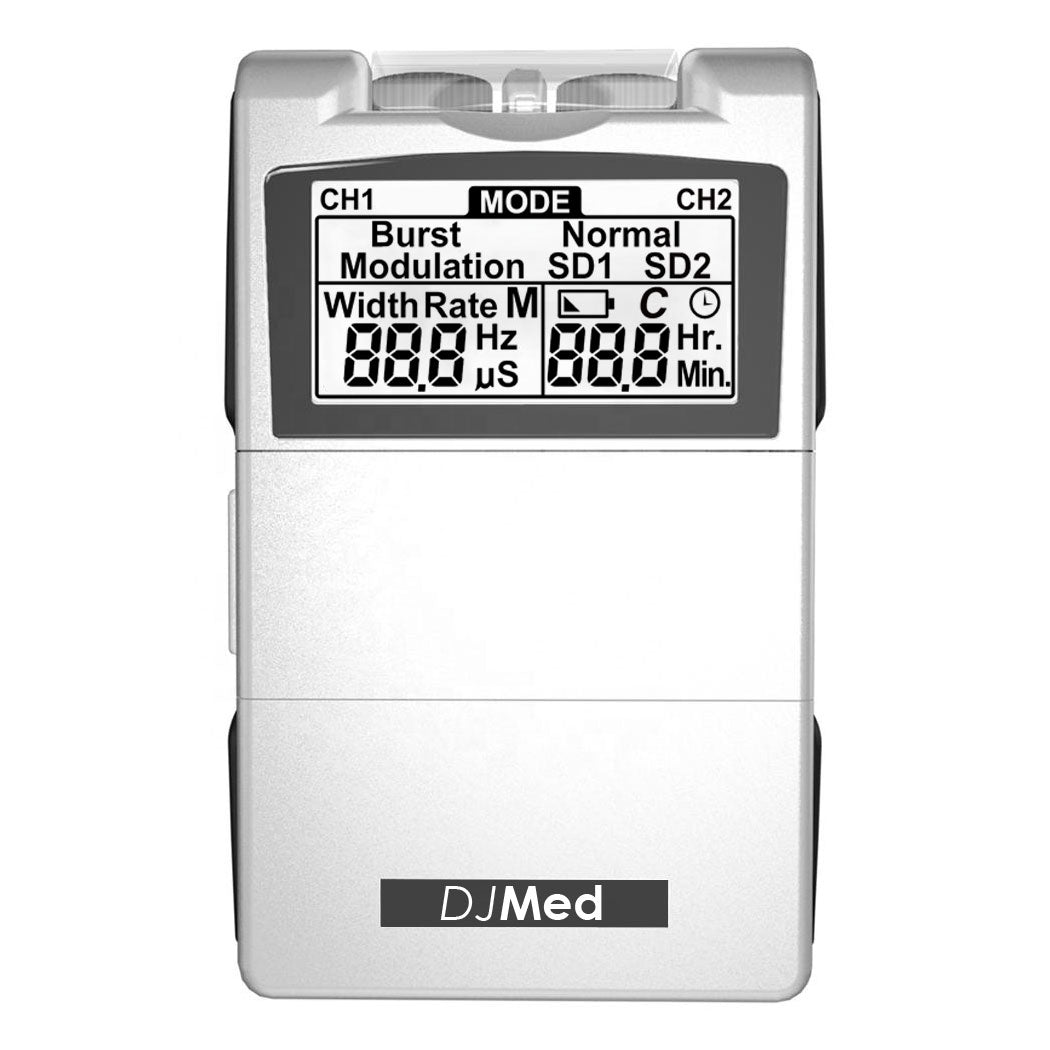 TENS Machine Dual-Channel Pro Unit with Wide Pulse Control