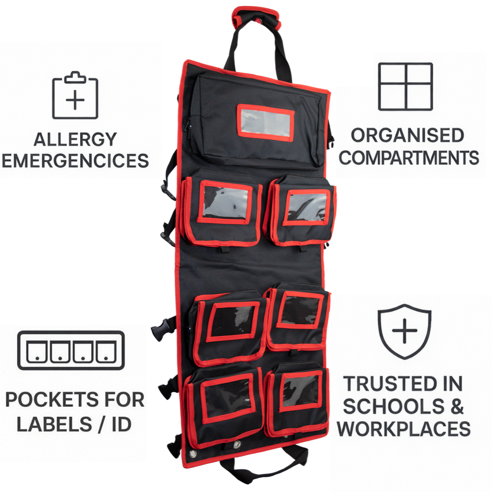 Allergy Pack First Aid Bag –  Soft Case for Anaphylaxis & Allergy Kits Allergy