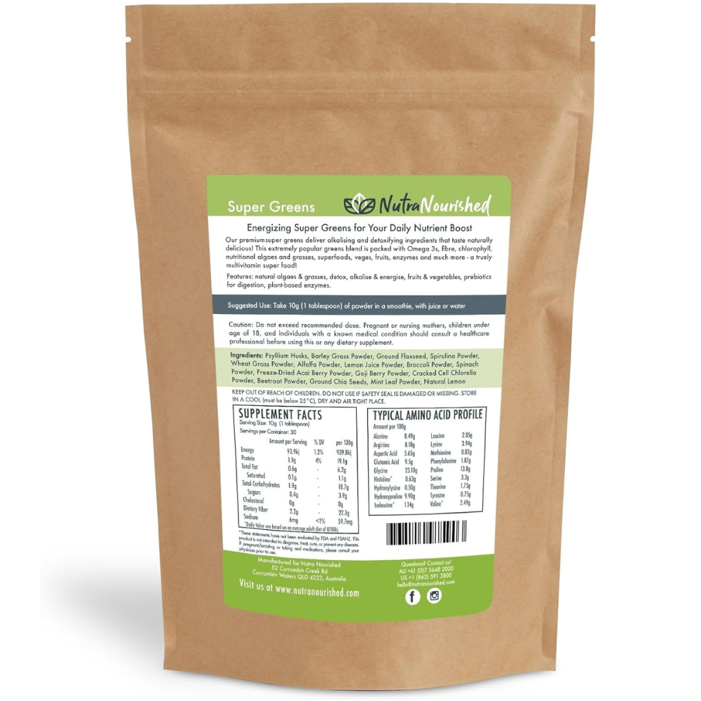 Vital Greens Super Greens Powder Superfood Blend Nutrients & Vitamins all-in-one