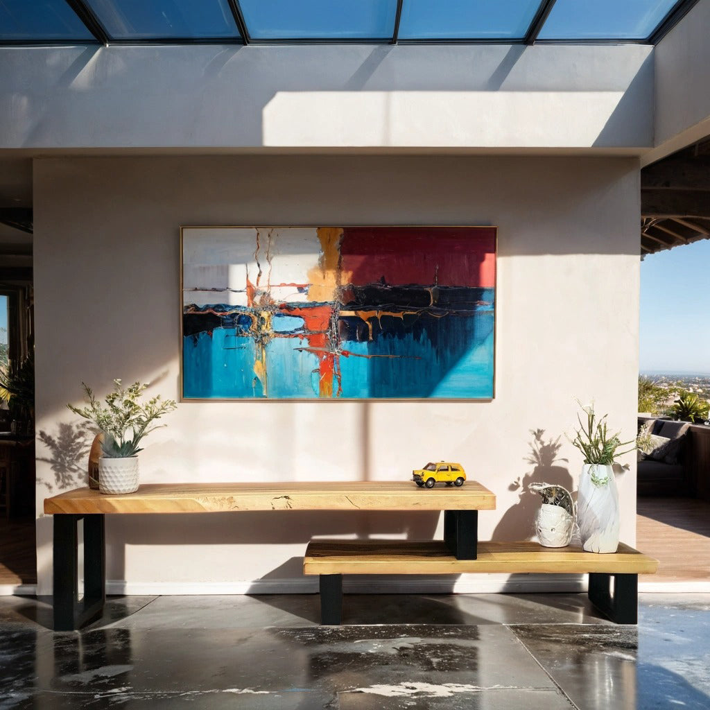 Live Edge Adjustable Timber TV Unit 1.6–2.5 m | Hardwood Entertainment Console