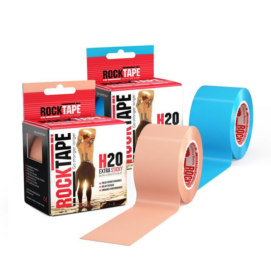 RockTape H20 Waterproof Kinesiology Tape 5cm x 5m Roll for Sports and Physiotherapy