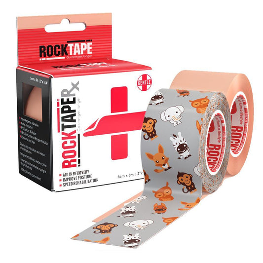 RockTape RX Sensitive Kinesiology Tape Roll - Gentle Adhesive for Sensitive Skin, Perfect for Rehab & Sports Recovery