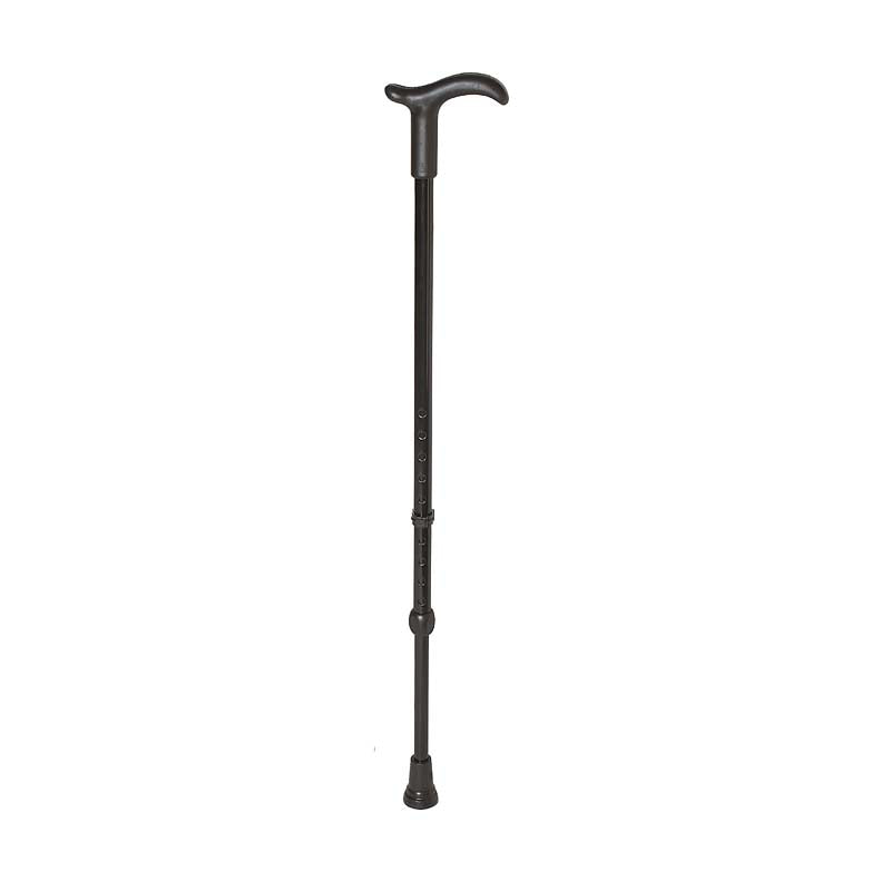 Walking Stick with Derby Handle - Lightweight, Adjustable & Sturdy Cane, 125kg capacity
