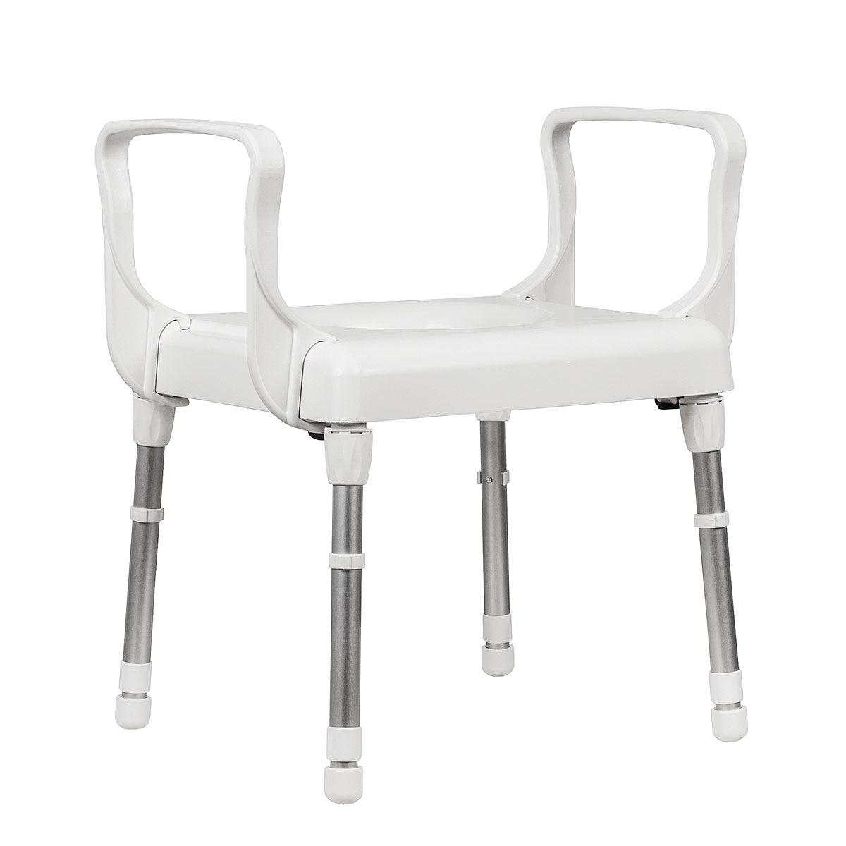 Rebotec Brest Over Toilet Seat Frame - Adjustable, Lightweight & Sturdy Support for Elderly & Disabled