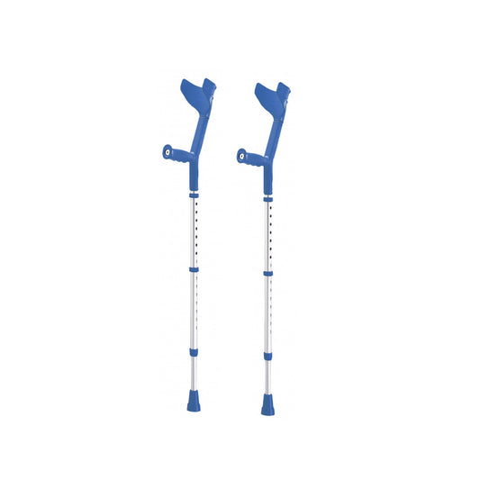 Rebotec Shock Absorber Crutches with Spring Shock Absorbers, Adjustable Anatomic Design, Lightweight & Safe
