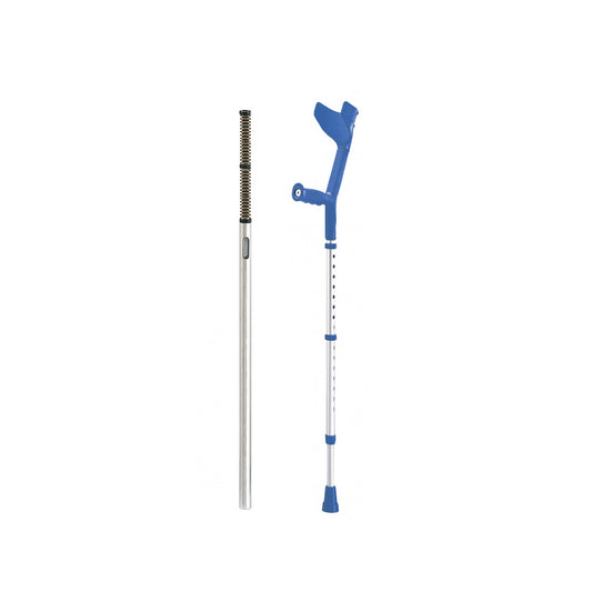 Rebotec New Walk Crutches with Spring Shock Absorbers – Ergonomic & Adjustable for Maximum Comfort