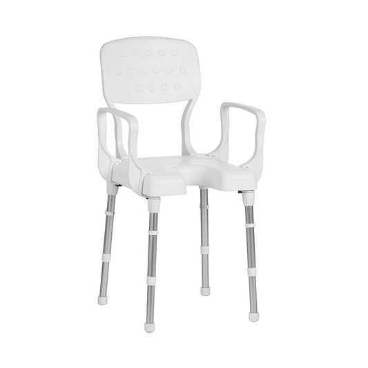 Rebotec Nizza Shower Chair - Non-Slip Adjustable Seat for Elderly & Disabled | 130kg Capacity