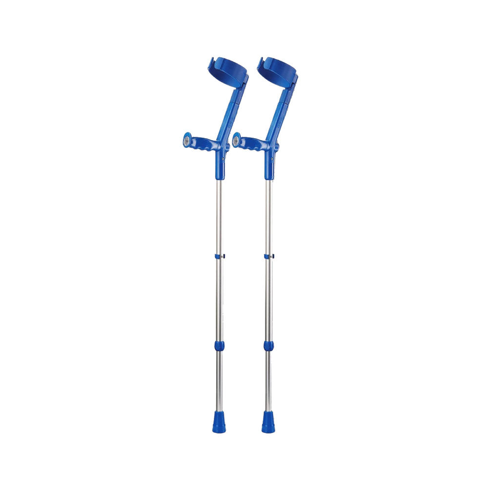Forearm Crutches with Safety Cuff & Hinge - Adjustable Mobility Aid