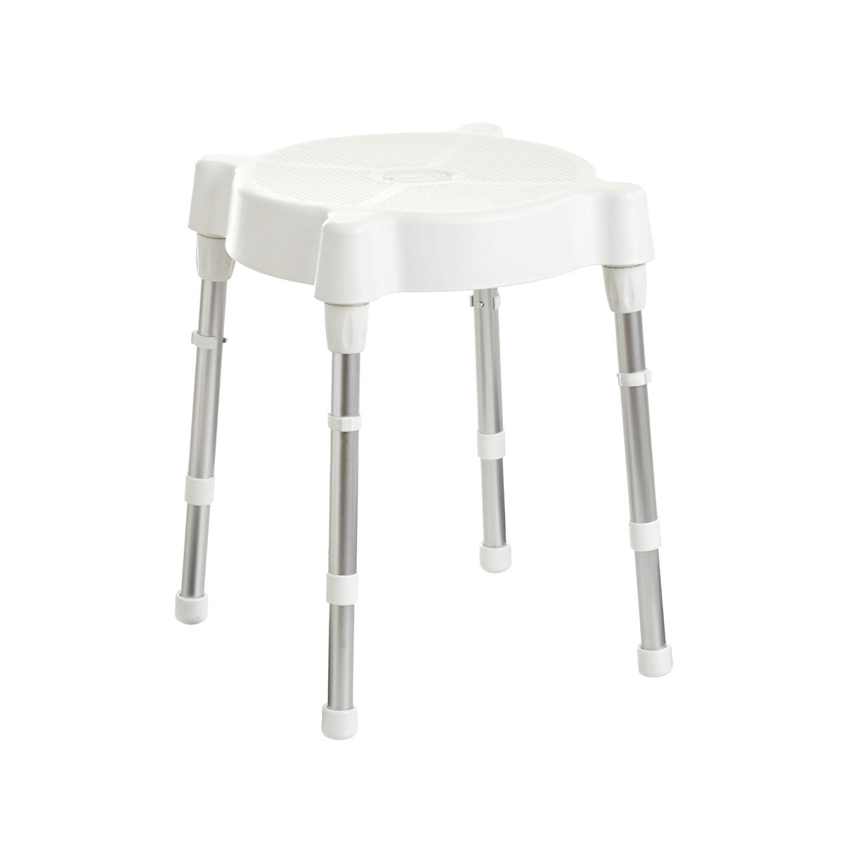 Rebotec Verona Heavy Duty Shower Stool - Lightweight, Adjustable & Corrosion-Proof Bath Seat, 175kg Capacity