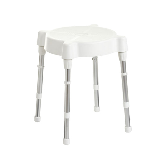 Rebotec Verona Heavy Duty Shower Stool - Lightweight, Adjustable & Corrosion-Proof Bath Seat, 175kg Capacity