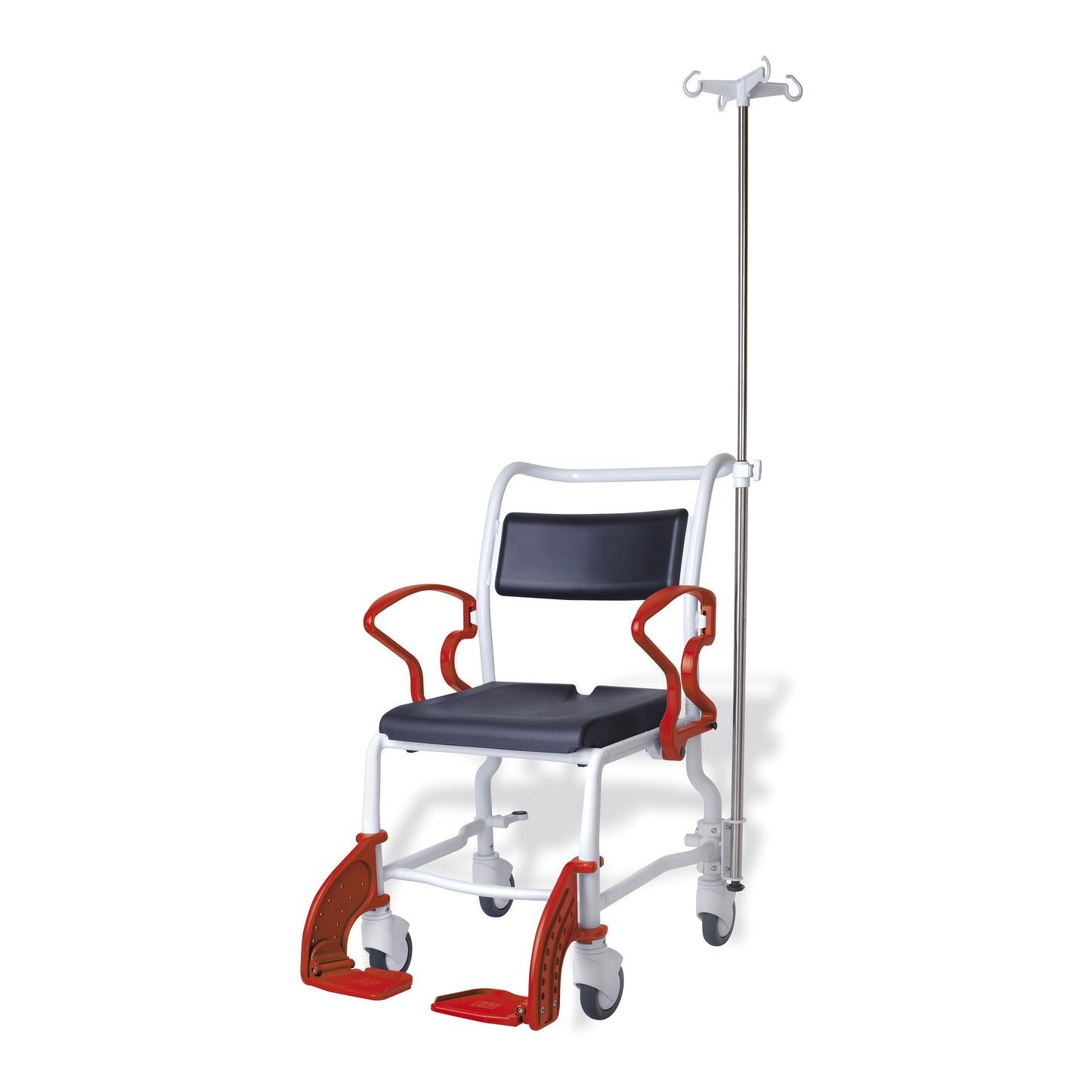 Rebotec Quad Loop IV Pole for Medical Use - Supports up to Four IV Bags