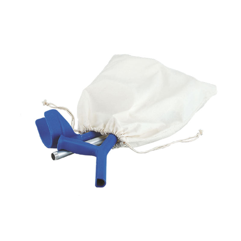 Rebotec Travel Collapsible Elbow Crutches with Semi-Enclosed Cuff - Lightweight & Durable, 130kg Capacity, German Engineering