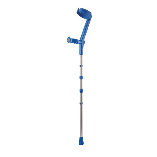 Rebotec Travel Collapsible Elbow Crutches with Semi-Enclosed Cuff - Lightweight & Durable, 130kg Capacity, German Engineering