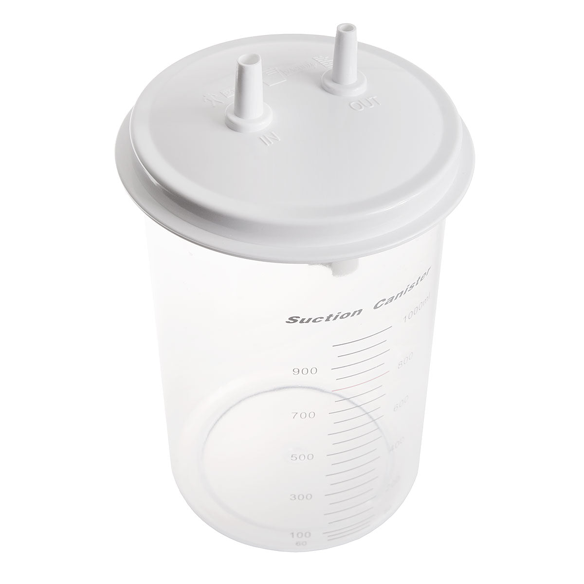 Reusable suction pump canister with airtight snap-on lid