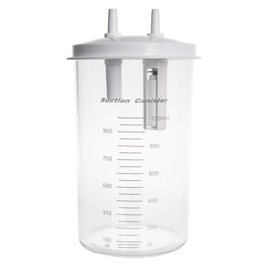 Reusable suction pump canister with airtight snap-on lid