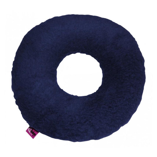 Round Donut Cushion - Soft Faux Fur, Silicone Fibre