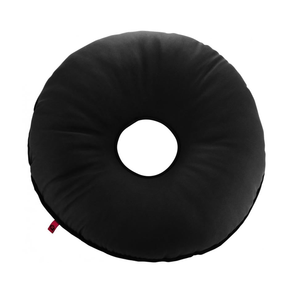 Round donut cushion with waterproof cover for seating comfort